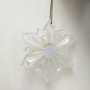Princess House Lead Crystal Snowflake Made in Czech Republic